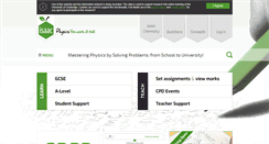 Desktop Screenshot of isaacphysics.org